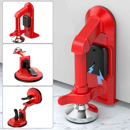 Portable alarm door lock